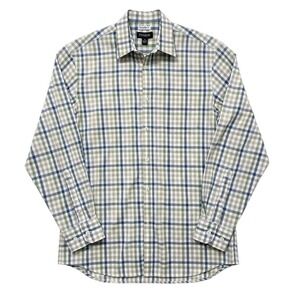 Jos. A. Bank Traveler Traditional Fit Plaid Button Down Shirt XL Wrinkle Free